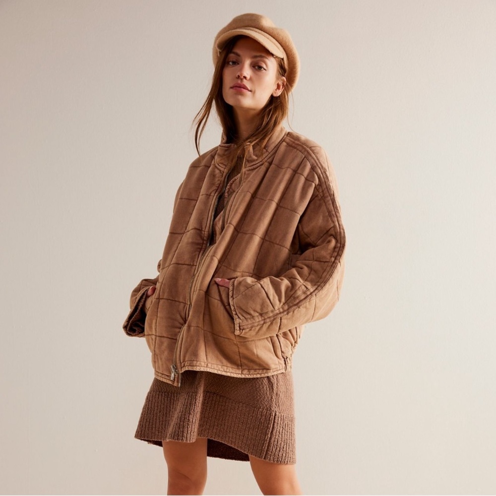 Free People Dolman Quilted Knit Jacket NWT